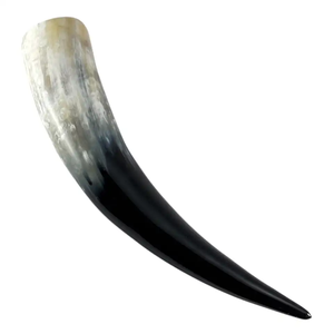 Corne à boire viking artisanale FAIZA CRAFT, écologique et sans danger pour les aliments, pour bière et hydromel, en corne de buffle polie, pour la décoration de la maison, Inde - Product Image 3