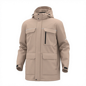 Detachable Two-Piece Winter Work <b>Jackets</b> Set Windproof Heavy <b>Worker</b> Coat with Hooded Customized Workwear <b>Jackets</b> - Product Image 4