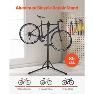Support de réparation de vélo robuste de 85 lb, hauteur réglable de 40,7 à 64,1 cm avec plateau à outils magnétique, support de travail pliable pour vélo - Product Image 1