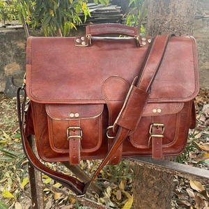 Sac messager en cuir, prix de gros, élégant, pour homme, sac à bandoulière pour ordinateur portable, pour le bureau, les voyages et les affaires - Product Image 2