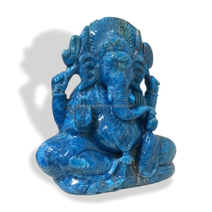 Apatita Natural Tallada a Mano, Ídolo de Ganesha, Cristales, Piedras Preciosas, Reiki, Sanación de Chakras, Ecológico - Product Image 6