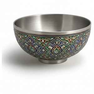 Tazón Decorativo de Metal para Servir con Diseño de Sol, Tazón de Acero Inoxidable Premium para Frutas y Frutos Secos - Product Image 6