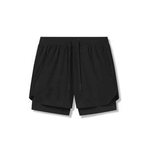 Shorts décontractés pour hommes avec cordon de serrage et taille élastique - Doux et confortables pour tous les jours, la salle de sport et la détente - Product Image 1