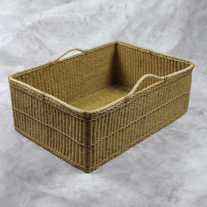 Luxury Decorative Round Rattan <b>Basket</b> For Dining Table <b>Breads</b> And Snacks Serving Handmade Natural Rattan <b>Baskets</b> For Restaurants - Product Image 1