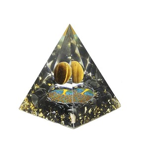 Piedra Preciosa Natural de Ágata, Cristal Negro Nubio en Forma de Pirámide Triangular, Orgonita Hecha a Mano, Venta al Por Mayor de Alta Calidad - Product Image 6