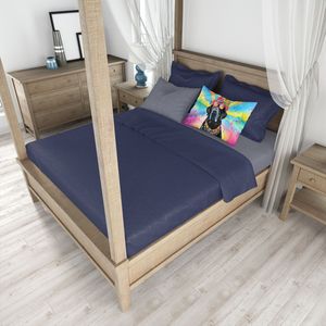 Black Labrador Hippie Dawg Funda De Almohada decorativa ligera y súper suave Funda de cojín de tamaño estándar de fácil cuidado - Product Image 4