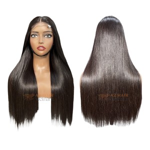 <b>Wigs</b> Human Hair Bone Straight 22 Inches 2x6 Swiss Lace Front <b>Wigs</b> Natural Color Remy Hair Cuticle Aligned Raw Vietnamese Hair - Product Image 6