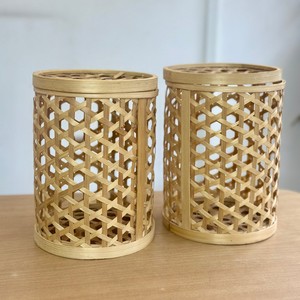 Wedding candy <b>box</b> <b>hamper</b> party favour containers decorative hand-woven bamboo storage boxes - Product Image 2