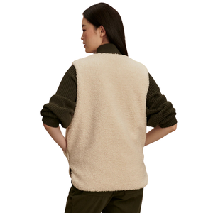 Chaleco Reversible de Forro Polar Sherpa para Mujer, Sin Mangas, Ligero, con Cierre Frontal, Transpirable, Cortavientos, Ropa de Abrigo Informal para Exteriores - Product Image 4