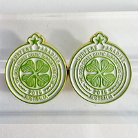 Badges métalliques vintage personnalisés à faible MOQ avec épingle de sûreté et paillettes, épingles de revers promotionnelles écologiques imprimées en sérigraphie