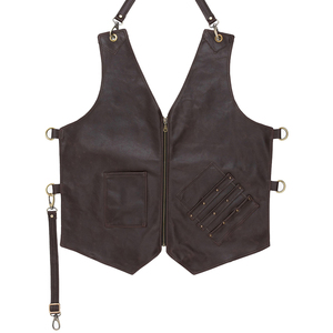 Gilet Monstera fantaisie, gilet respirant imprimé de haute qualité, exclusivement conçu pour les baristas et les mixologues. - Product Image 1