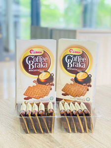 ODM OEM Biscuits Libra Coffee Braka 150g Saveur Crème Croustillante Salée en Sachet enroulable Vente en Gros Direct Usine - Product Image 4