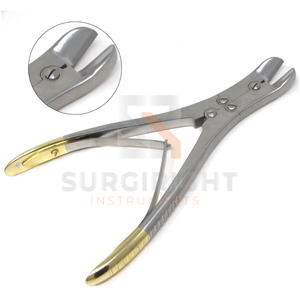 Cortador de alambres TC, instrumento quirúrgico ortopédico, mango dorado, doble acción, acero inoxidable, carburo de tungsteno, quirúrgico CE - Product Image 3