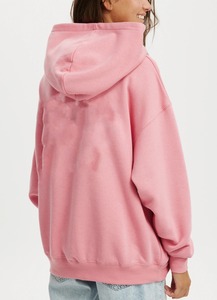 Hoodie surdimensionné personnalisé 400 GSM avec logo imprimé en relief, OEM ODM, streetwear, molleton technique, faible MOQ, vêtements de mode pour femmes - Product Image 2