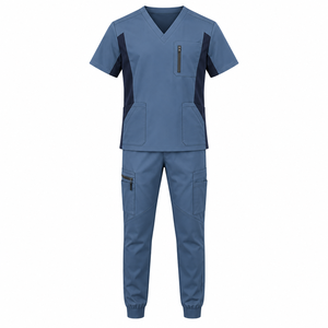 Top and Bottom Design Woven <b>Nurse</b> <b>Uniform</b> for Hospital and Clinical Environments Scrub Workwear - Product Image 5