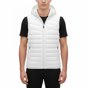 Premium High Quality Hooded Stand Customized Logo Printing Winter Wear Men Regular Sleeve <b>Canvas</b> Puffer <b>Jacket</b> OEM Services - Product Image 1