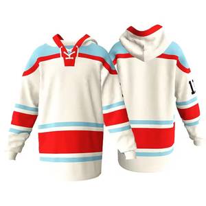 Sweat à capuche de hockey sur glace, impression sublimée, manches courtes, unisexe, adulte, respirant, 100% polyester, coupe classique, été, séchage rapide - Product Image 3