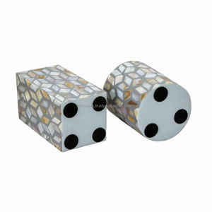 ชุดห้องน้ำ4ชิ้นฝังเปลือกหอยสุดหรูพร้อมไม้ถูพื้นที่ใส่สบู่ที่เก็บแปรงสีฟันแบบเรียบง่าย - Product Image 2