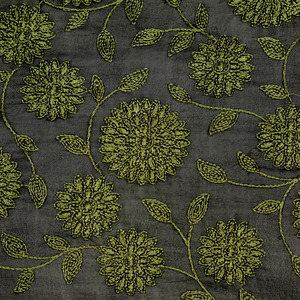 Tela de encaje floral de malla de georgette de calidad exportación con bordado maltado premium para vestidos de novia y prendas de ocasión. - Product Image 5