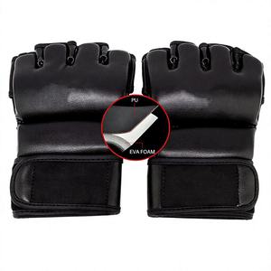 ถุงมือ MMA แบบเปิดนิ้วสำหรับขายส่ง ถุงมือฝึกซ้อมคิกบ็อกซิ่งและศิลปะการต่อสู้ - Product Image 1