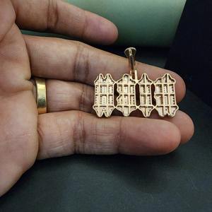 Colgante de Acero Inoxidable DOPE JEWELLS Personalizado con Diamante Cultivado en Laboratorio de 2CT y 12GM - Moderno para Cada Día Especial - Unisex - Product Image 5