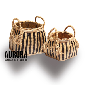 Factory Custom Different Size Made In Vietnam Hyacinth <b>Basket</b> Water Hyacinth Garden Supplies From Vietnamese Factory - Product Image 6
