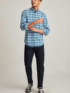 Camisa de Franela a Cuadros Blanca y Negra para Hombre, 100% Algodón, Casual, Manga Larga, con Botones, Logotipo Personalizado, Estilo Clásico Urbano, Otoño - Product Image 5