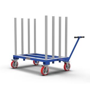 Chariot de transport industriel flexible à quatre roues en caoutchouc AUSAVINA OEM - Product Image 4