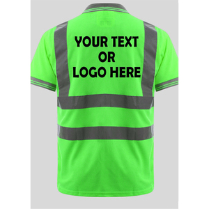 Camisa de seguridad con cremallera y logotipo personalizable, prenda reflectante de doble tira, tela de malla transpirable, personalizable a un precio razonable - Product Image 3