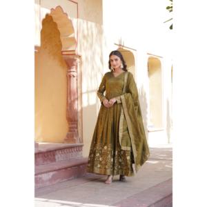 LIKSHA Robe de soirée prête à l'emploi de qualité supérieure avec Set-LC-1091 Dupatta - Product Image 2