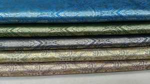 Tela Brocada Jacquard de Poliéster Banarasi Zari para Prendas de Vestir, Blazers/Trajes, Tela de Seda Dorada - Product Image 1