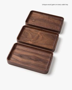 Plateau de présentation décoratif en bois, plateau de service rectangulaire en bois, design minimaliste fait main, ensemble d'assiettes et de plats en bois massif - Product Image 5