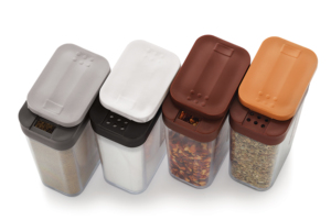 Ensemble de salières et poivrières en plastique, double distributeur, résistant à la poussière, anti-fuite, qualité alimentaire, outils pour herbes et épices - Product Image 6
