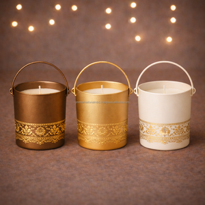 Ensemble de 3 bougeoirs en métal pour bougies votives - Product Image 2