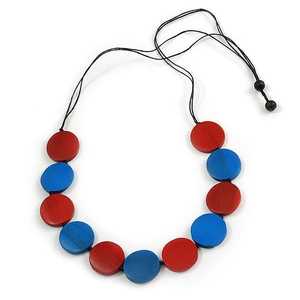 Collier pendentif goutte d'eau en bois fait main MN Exports, style bohème, bijou minimaliste, unisexe, pour tous les jours - Product Image 1