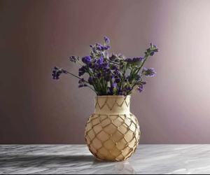 Hot selling <b>Glass</b> vase Tall Hand <b>Blown</b> Color Flower Design Tall <b>Glass</b> Vases - Product Image 2