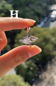 Bague de fiançailles solitaire en moissanite taille marquise, bijoux fins, bande fine pour femme, cadeau de mariage ou de fête - Product Image 6
