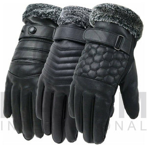 Guantes de Vestir de Piel de Oveja de Primera Calidad, Cómodos y a la Moda, Guantes de Invierno Personalizados para Ciclismo, Trabajo al Aire Libre y Uso Diario - Product Image 2