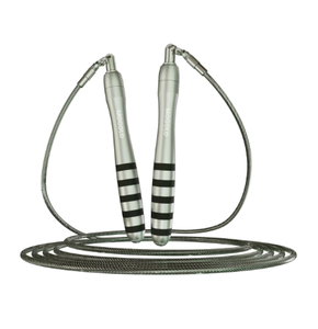 Corde à sauter en fil d'acier avec roulement, longueur réglable 2,5 m, équipement de fitness unisexe pour l'exercice à domicile - Product Image 1
