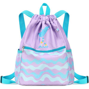 Sublimation Drawstring <b>Bags</b> Custom Logo Polyester Gym Backpack Sports Travel Promotional <b>String</b> <b>Bag</b> Wholesale - Product Image 3