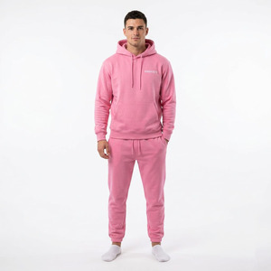 Hawk Eye Sports <b>Men's</b> Slim-Fit Fleece 300g Winter <b>Pullover</b> Hoodie Tracksuit Set Full-Length Drawstring Closure Anti-Bacterial - Product Image 1