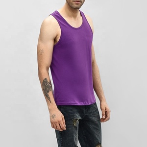 Factory High Quality Mens Plain Color Gym Breathable Quick Dry Mesh <b>Vest</b> Bodybuilding <b>Stringer</b> Tank Top Train Active Wear - Product Image 3