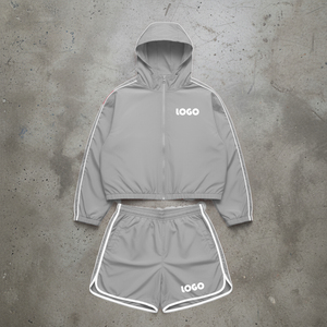 2026 Men Windbreaker Shorts and Jacket Sets Zip up Shorts Men Two Piece <b>Wind</b> <b>Breaker</b> Street Wear Shorts Set for Men - Product Image 5