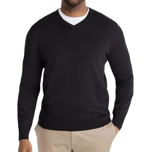 เสื้อสเวตเชิ้ตคอวีทรงสลิมฟิต Mern Casual Wear สำหรับผู้ชาย เสื้อกันหนาวผ้าฝ้าย 100% สกรีนโลโก้ได้ ขายดี - Product Image 4