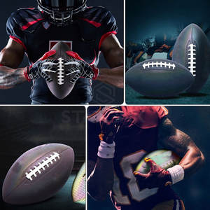 Service OEM, logo personnalisé, ballon de rugby, cuir PU de haute qualité, fournisseurs d'équipements sportifs, ballon de rugby - Product Image 6