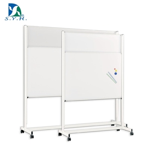 SYH Aluminum <b>Frame</b> Sliding <b>Magnetic</b> Porcelain Whiteboard Easel for Office & Presentation - Product Image 5