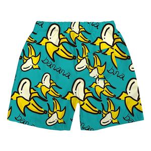 Pantalones cortos de playa de microfibra de secado rápido de alta calidad, pantalones cortos ecológicos con estampado de plátano, sublimación personalizada Allover, patrón sólido - Product Image 2