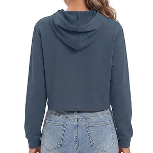Sudaderas y Hoodies para Mujer al por Mayor, Otoño-Invierno, Sólidas, Transpirables, Cómodas, Ligeras, con Forro y Logotipo Frontal - Product Image 4