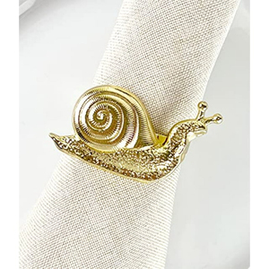 Luxury Home Decor Iron Loop Metal Leaf Design Napkin Ring Wholesale Gold Plated Metal Napkin Rings Leaf Design Dinner Parties - Product Image 5