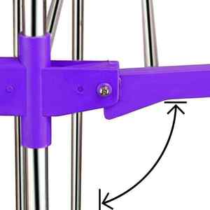 Four Tier Stainless Steel Clothes Drying Rack Foldable Standing Laundry Organizer Space Saving Balcony Clothes <b>Dryer</b> Stand - Product Image 3